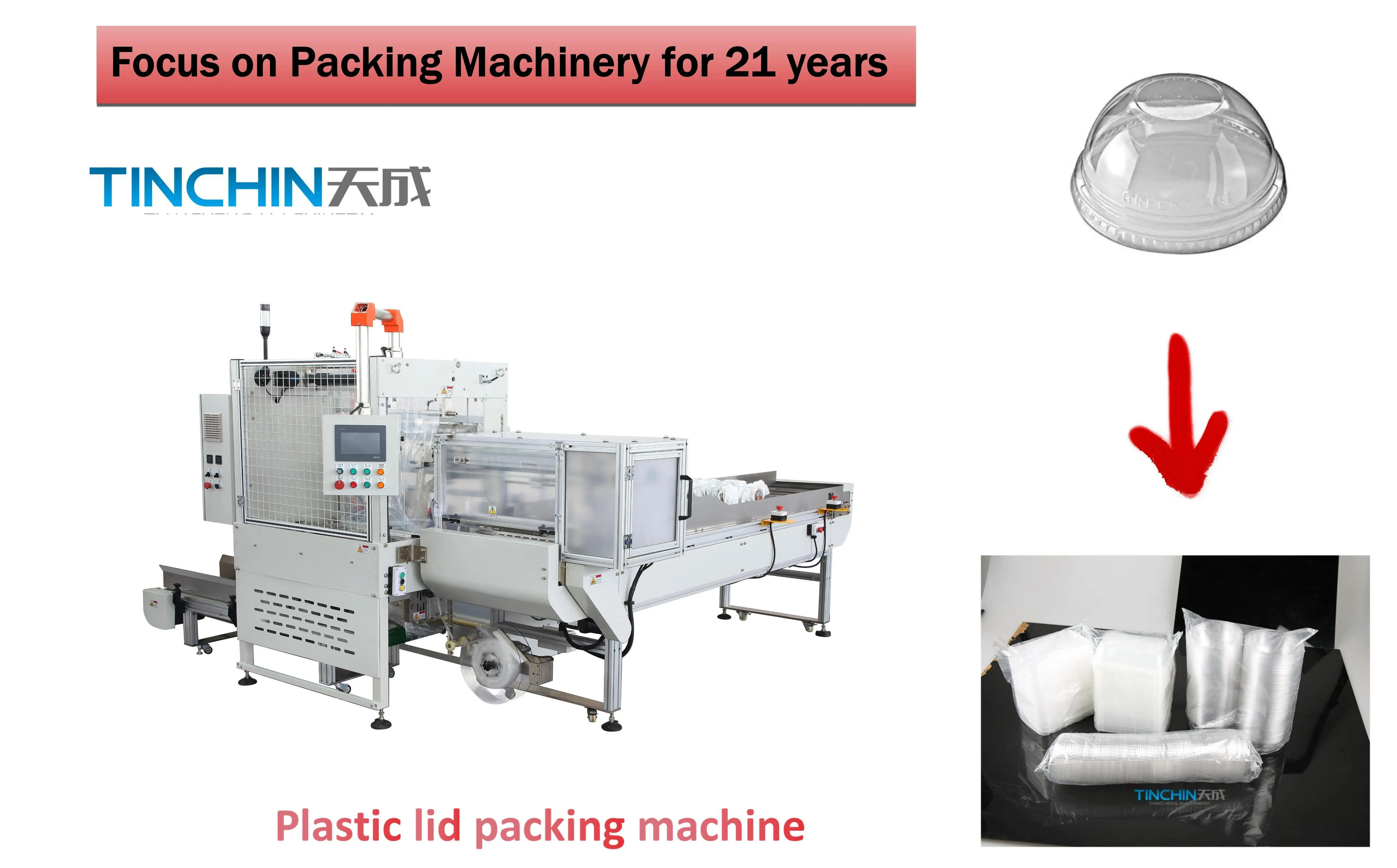 Biodegradable Paper Plastic Lids Packing Machine