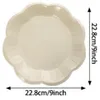 Blanc cassé 9 pouces * 50 pièces