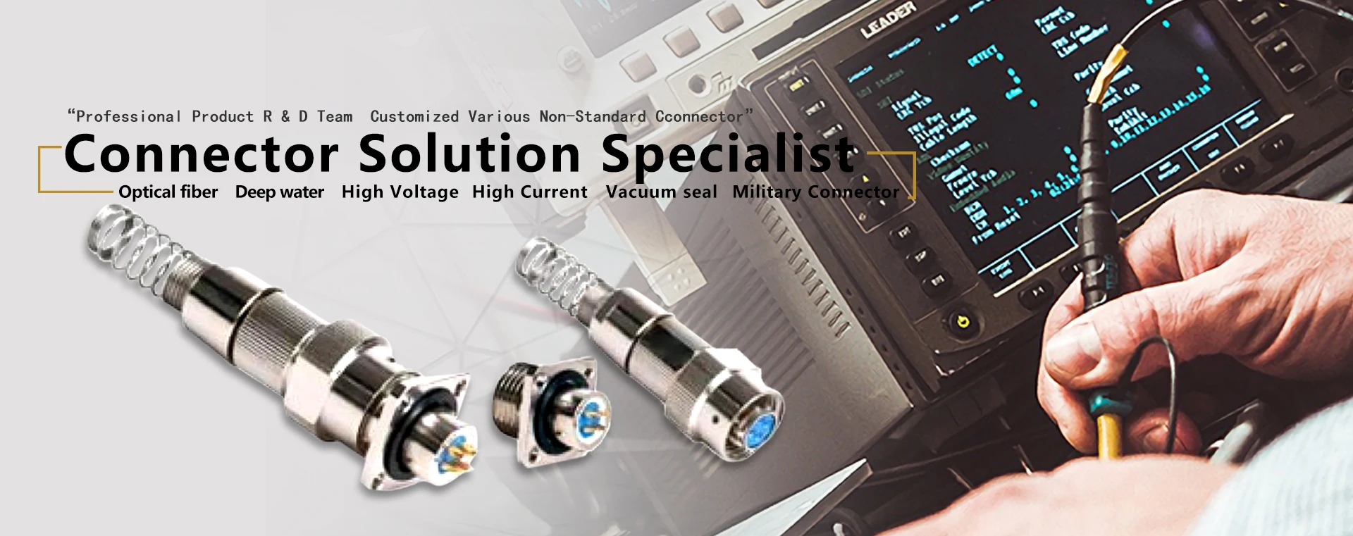 ODC-2 LC Fiber Patch Cord FTTA Outdoor Waterproof Circular Cable Plug Socket Assembly DIN Type Fiber Cable Connector Power