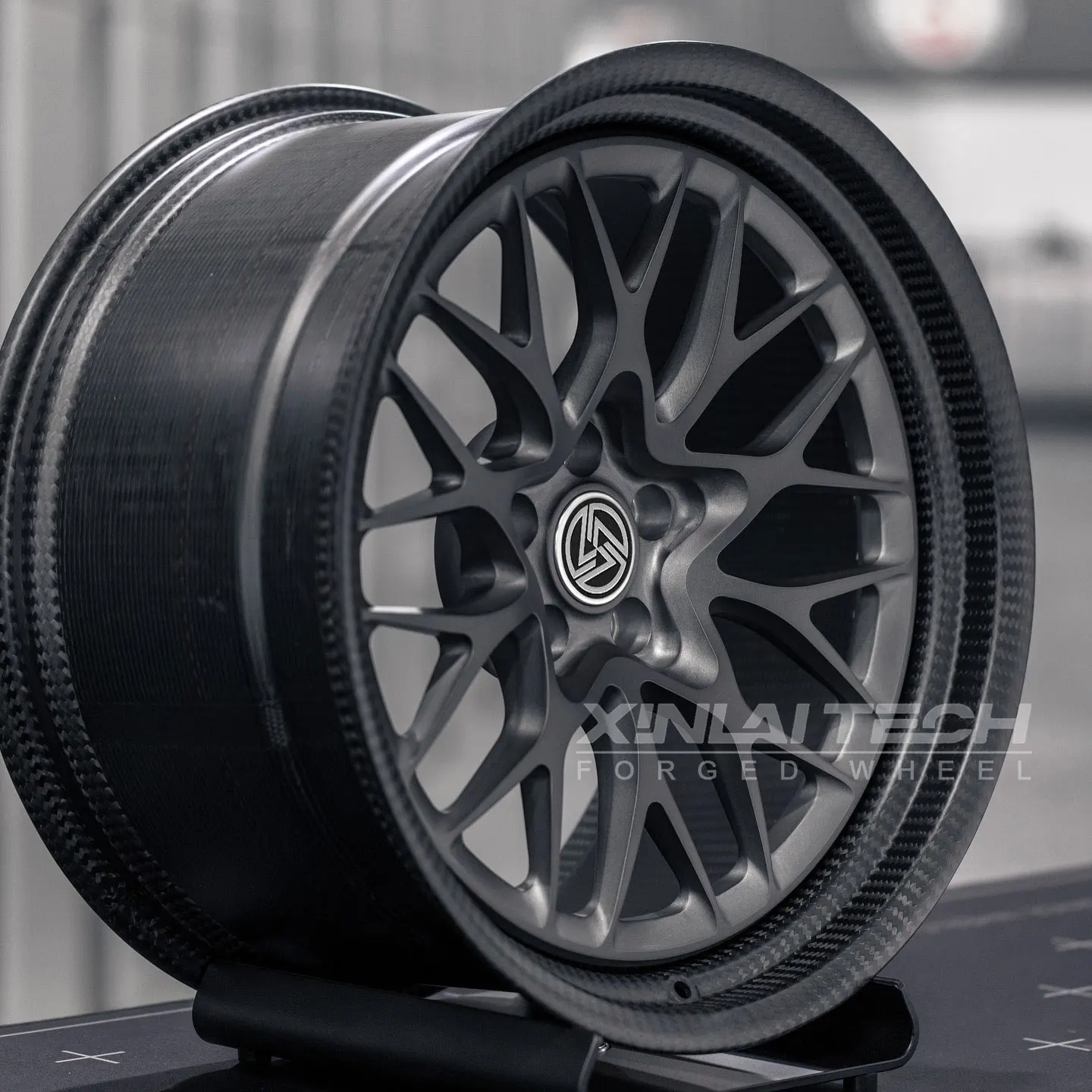 XL 2-piece Forged Carbon Fiber Wheel Gloss Matte Black 5x112 5x114.3 5x120 Carbon Fiber Forged Wheels 18 19 20 21 22 23 Inch - Image 4