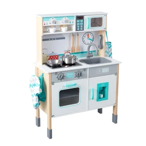 New Products Factory Direct Sale Colorful Multi-functional Blue Kitchen Dessert Toy Pretend Play Preschool for Kids Boys Girls