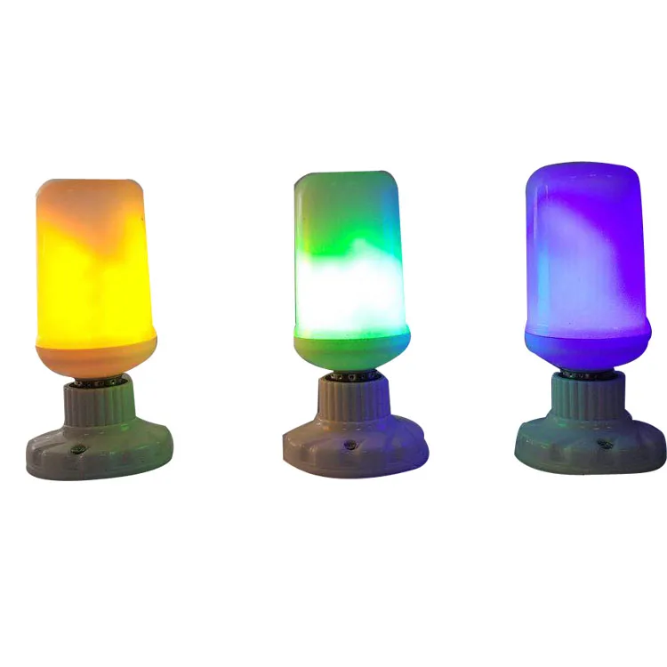 Оптовая продажа, светодиодная лампа с эффектом пламени, 3 режима, E27, Мерцающая лампа с имитацией пламени, декоративная Рождественская Светодиодная лампа