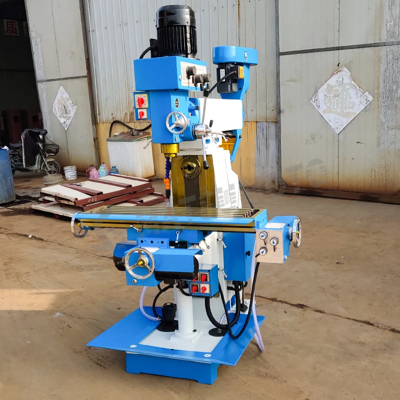 Manual Gear Head 3 Axis Dro Vertical Mill Drill Machine