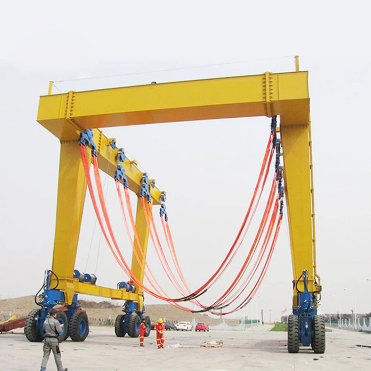 Mobile Boat Hoist Yacht Handling Machine 75tons 200 Tons Boat Lifting Gantry Crane for Sale