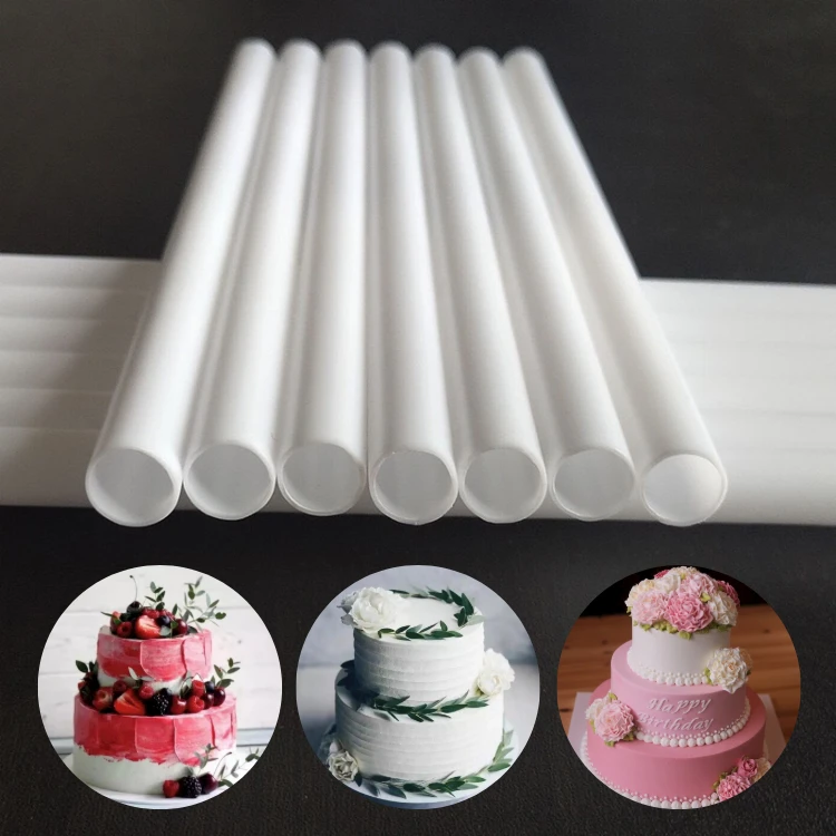How to use straws for cake support (instead of dowel rods) - Bakin