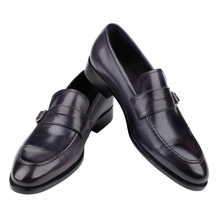 fitted lace wedding dress Purple Embroidered Dress Shoes D1245｜Formal Occasions｜VICHYKING – VichyKing®