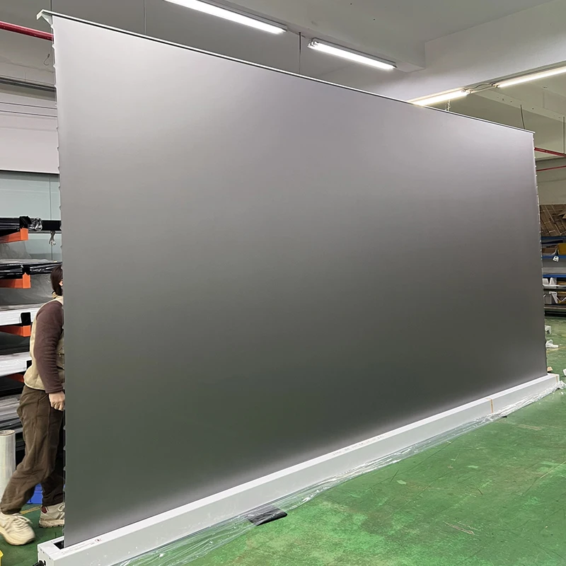 200インチALRモーター式プロジェクタースクリーン 160度視野角