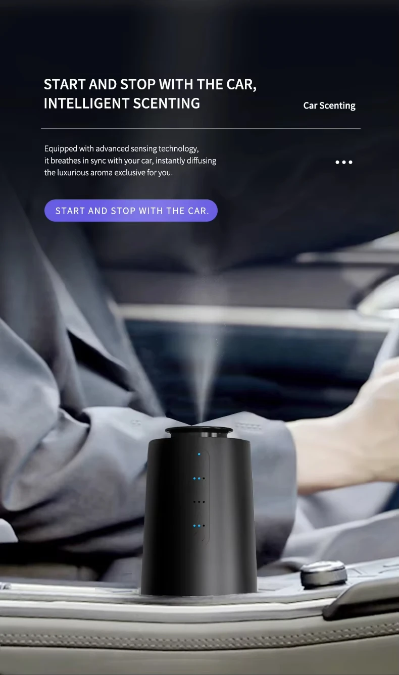 Wholesale Car Aroma Diffuser Wireless Mini Portable Type-C Essential ...