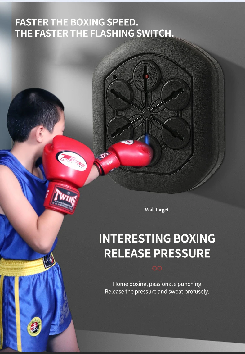 Interactive Smart Boxing Target Punch Machine Wall Mounted Music Boxing Machine For Adult Buy