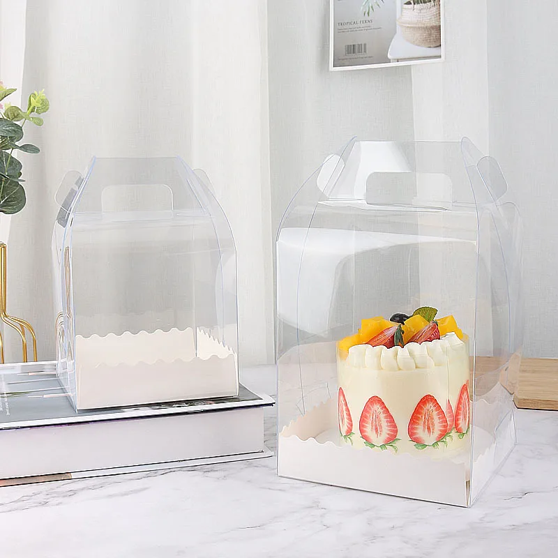 Cake Takeaway Boxes for Packaging Transparent Cup Plastic Custom Disposable Bakery Food Grade Small 5 Inch XINDA Packaging Clear
