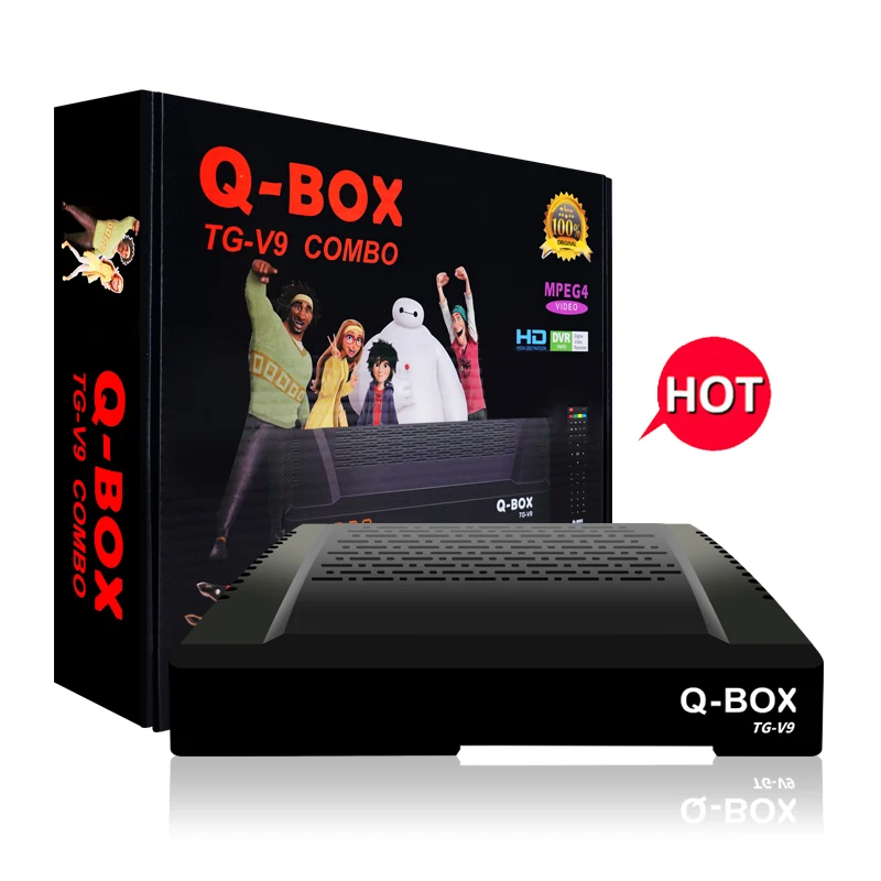Q-BOX TG-V9 New Decoder c Band Dtv Apk Dvb T2s Dvb T2 7.2 Receiver  Dvb T2 Digital Dish Receiver Satellite Tv Internet Tv Decode