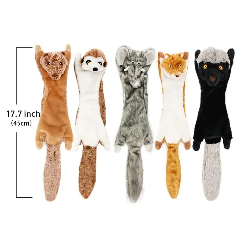 Interactive 5 Pack Pet Toys Dog Large Squeaky Toys Crinkle No Stuffing