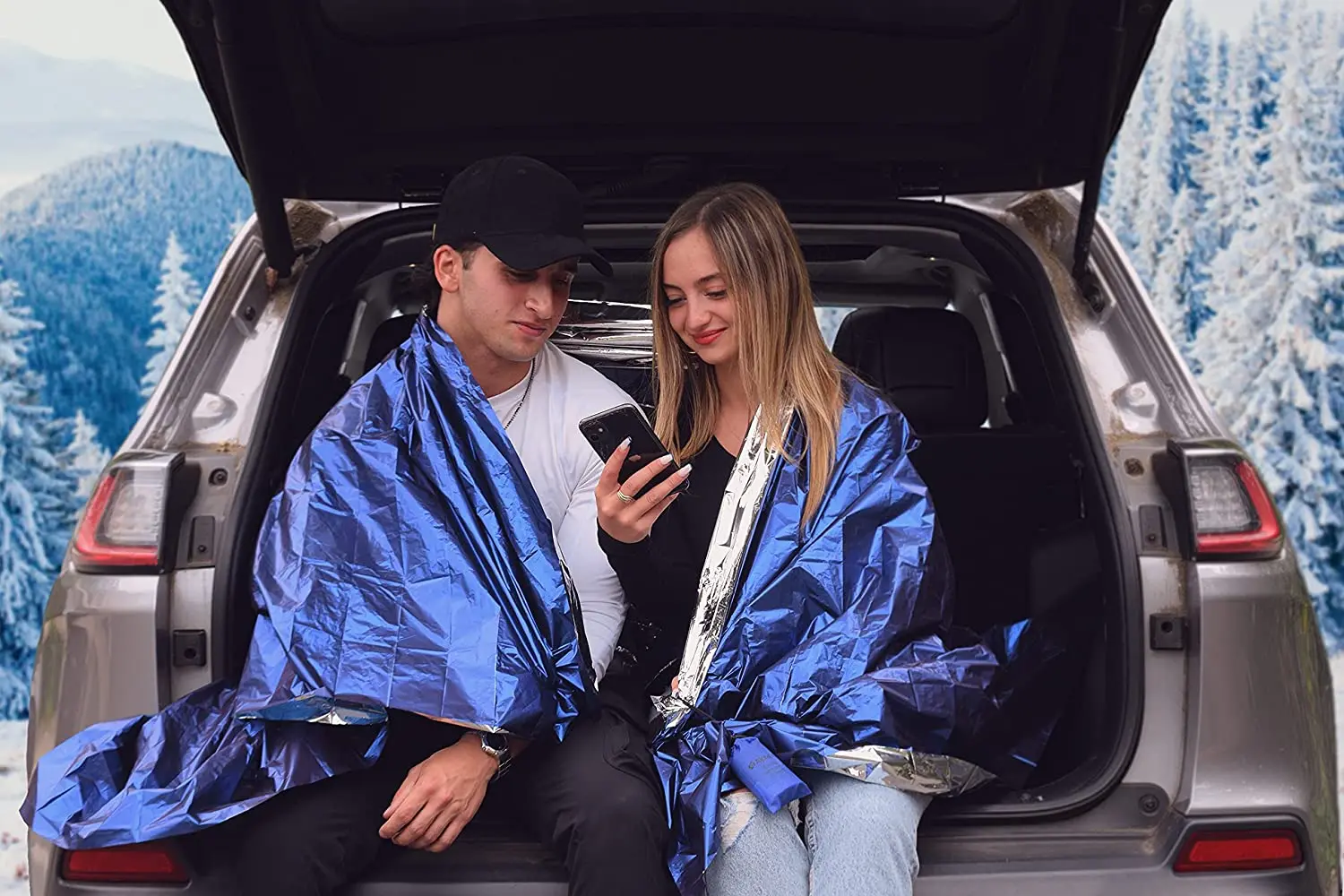 Outdoor Mylar Emergency Blankets 4 Pack Of Extra Large Thermal Foil