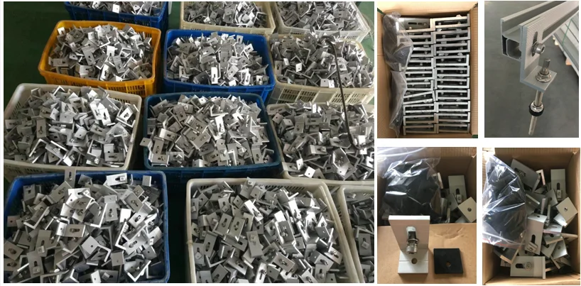 solar energy Aluminum thin film pv clamp solar panel universal clamp solar mounting system from China supplier