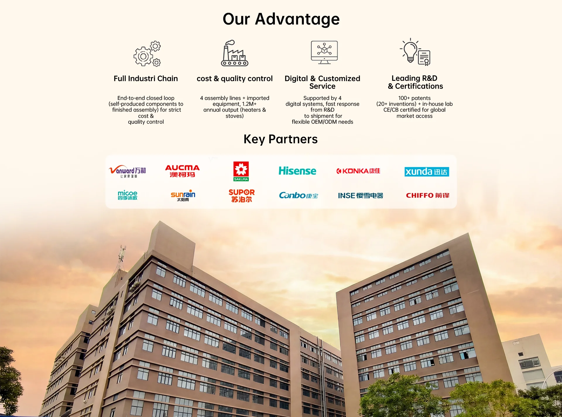 Competitive advantages