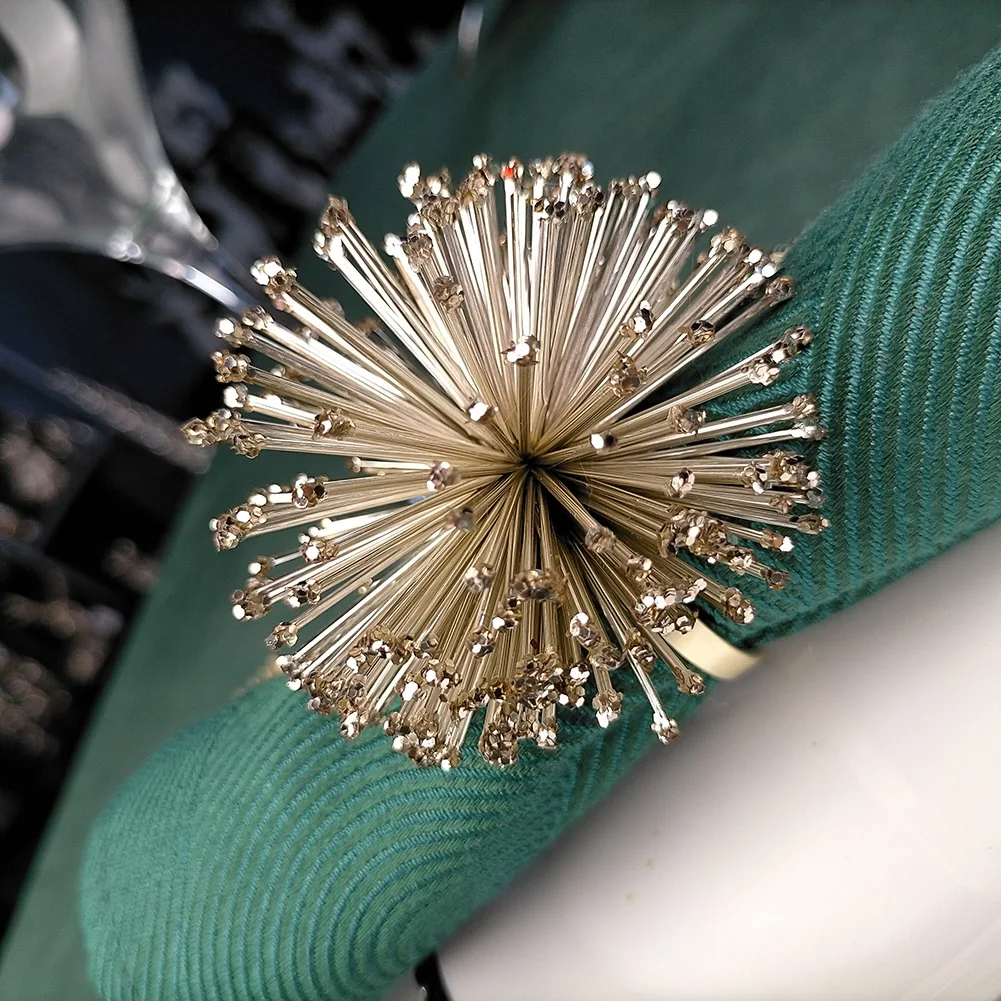 Hot Selling Champagne Gold Napkin Rings Table Decoration & Accessories