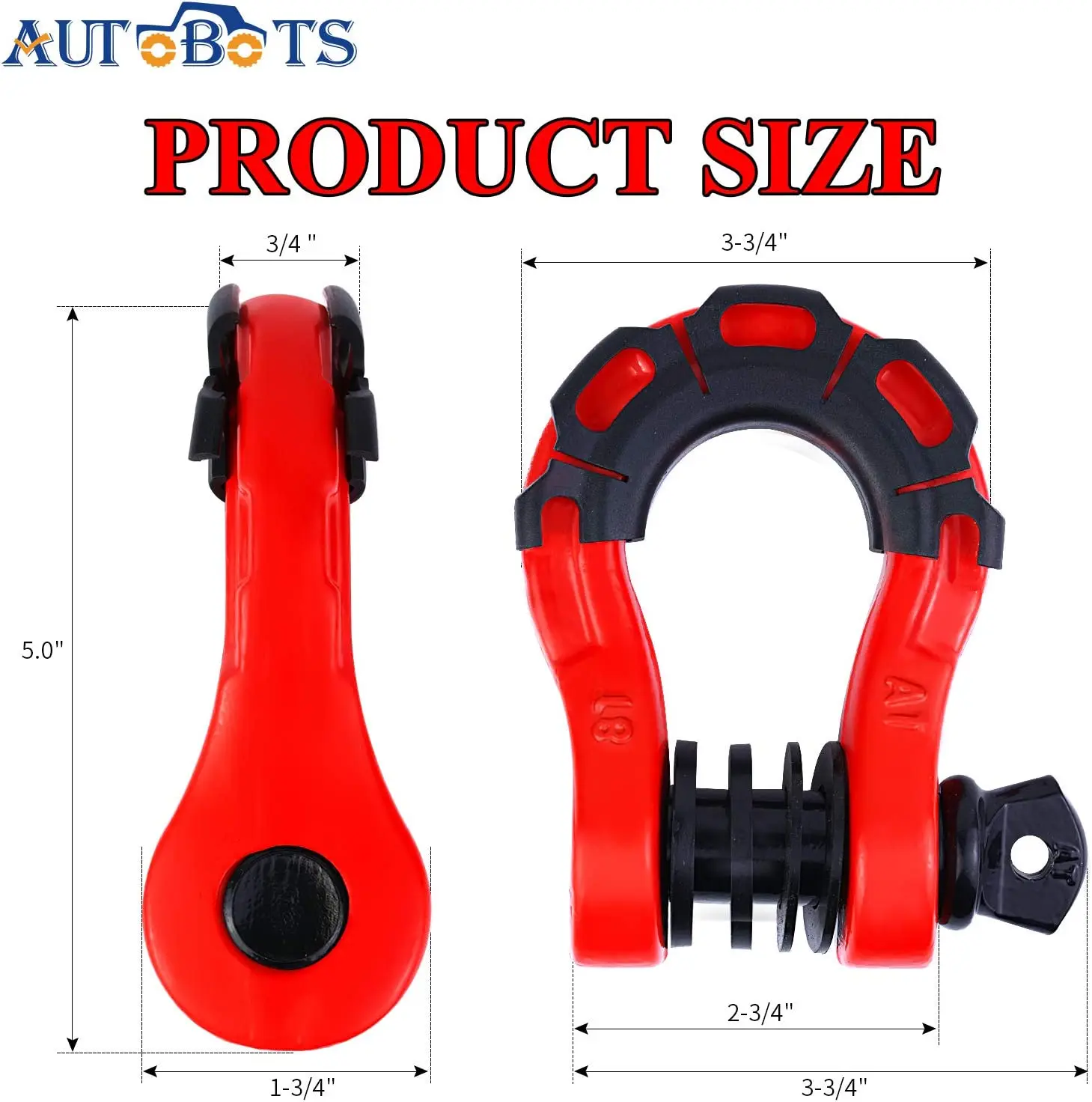 AB Tools Extra Lange 10m Bergingsriem Sleepkabel & Twee Beugels 8T Trekken 4x4 Off Road