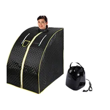 Portable Steam Sauna Room Tent With Hat 2.0L Steamer Pot Slimming Bath SPA Strong Stainless Steel Metal Bracket 2023 New Model
