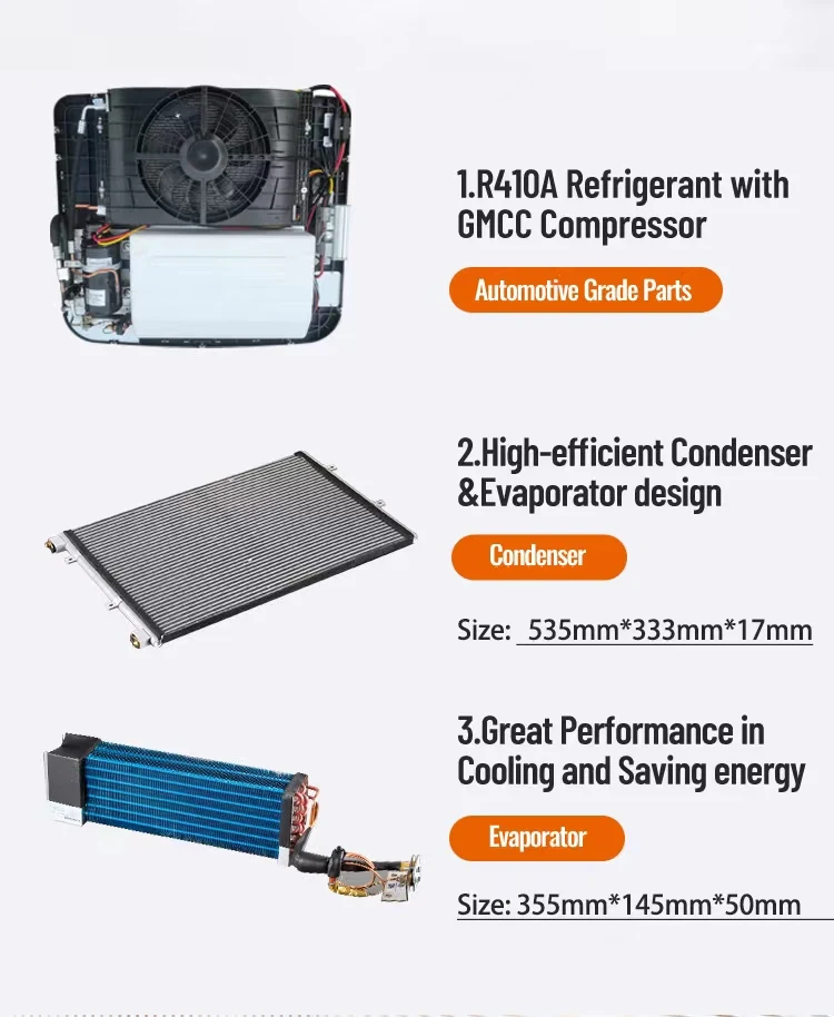 Rooftop Parking Air Conditioner 7500btu With Remote Control Low