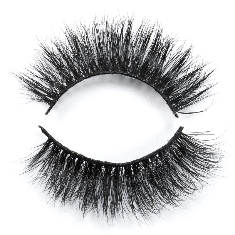 Wholesale Real Siberian 25mm 30mm Mink Strip Lashes Private Label Packaging 3D Mink Eyelashes