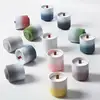 Gradient dark gray candle cup