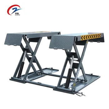 2ton New On Ground Hydraulic Surface Mounting Mid Rise Scissor Car Lift ...