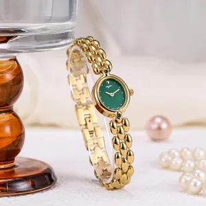 2026 New Medieval Women's Watch Inlaid with Rhinestone Gold Watch Luxury High-end Watch Accessories for Women and Girls