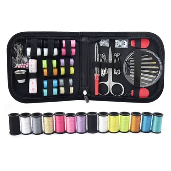 68PCS Portable Household Sewing Kit Box DIY Embroidery Handwork Tool Needles Thread Scissor Set Supplies Travel Accessories