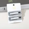 Conjunto de dos piezas cuadrado plateado - Diamante cuadrado