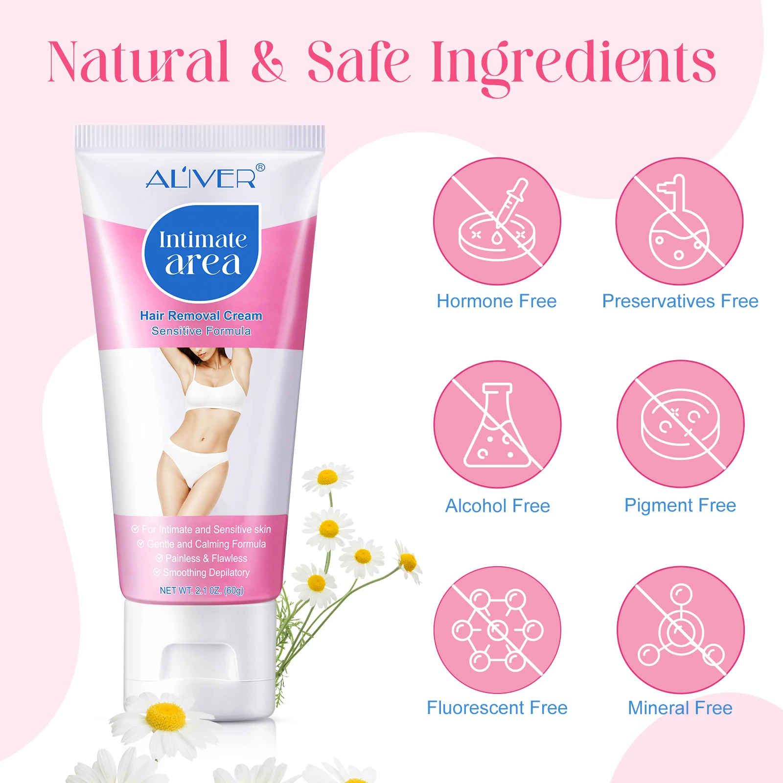 Free Samples Natural Intimate Area Permanent Sexy Hair Removal Cream ...