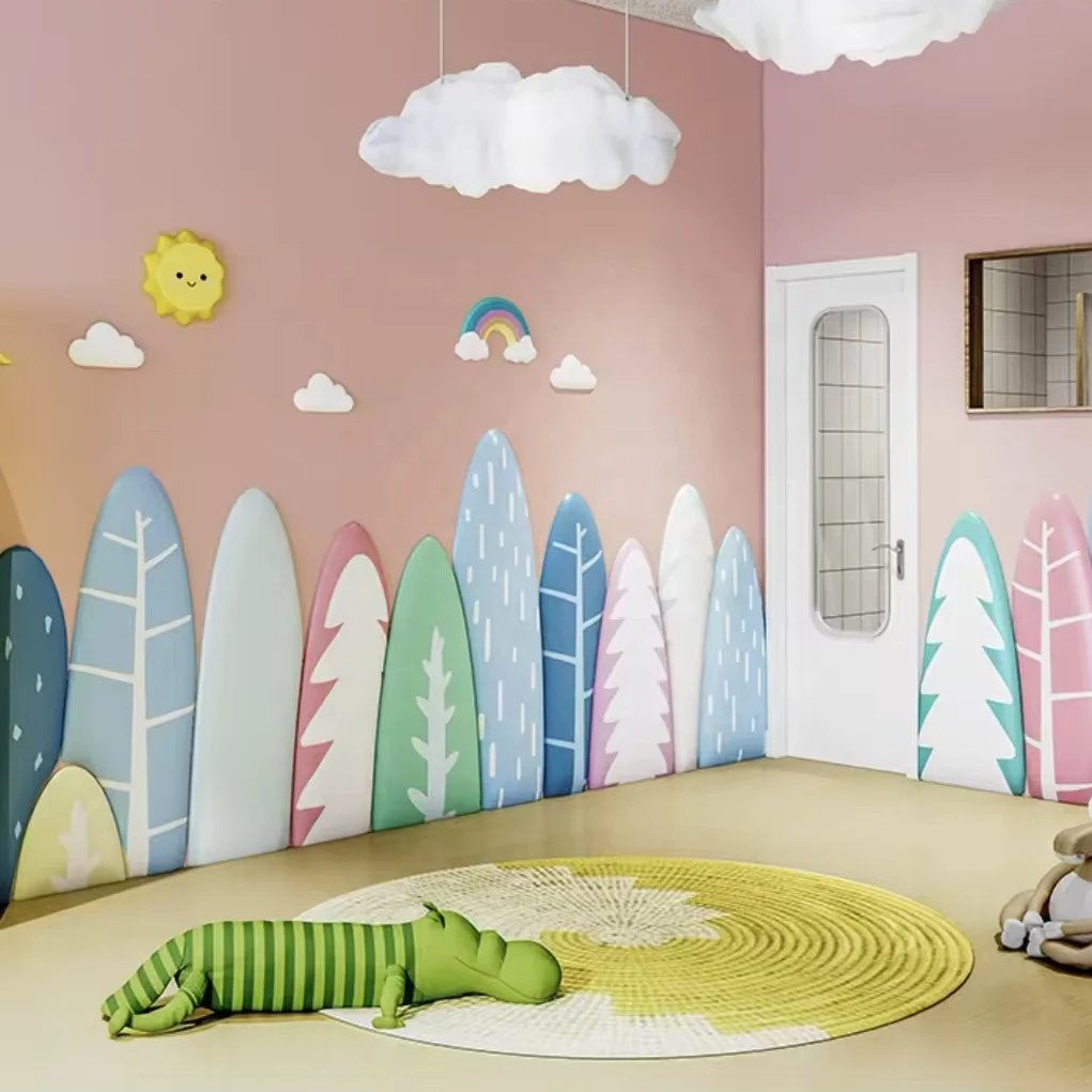 Animal Forest Theme Soft Wall Padding for Indoor Playgrounds