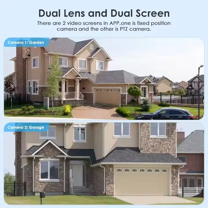 4MP Dual-Lens Auto-Tracking CCTV Camera V380 Pro Outdoor WiFi/4G PTZ Security Cam with Cloud Storage & Waterproof Design