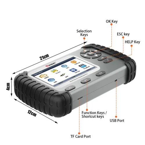 VIDENT IAuto708 Full System Scan Tool OBDII Scanner OBDII Diagnostic Tool for All Makes