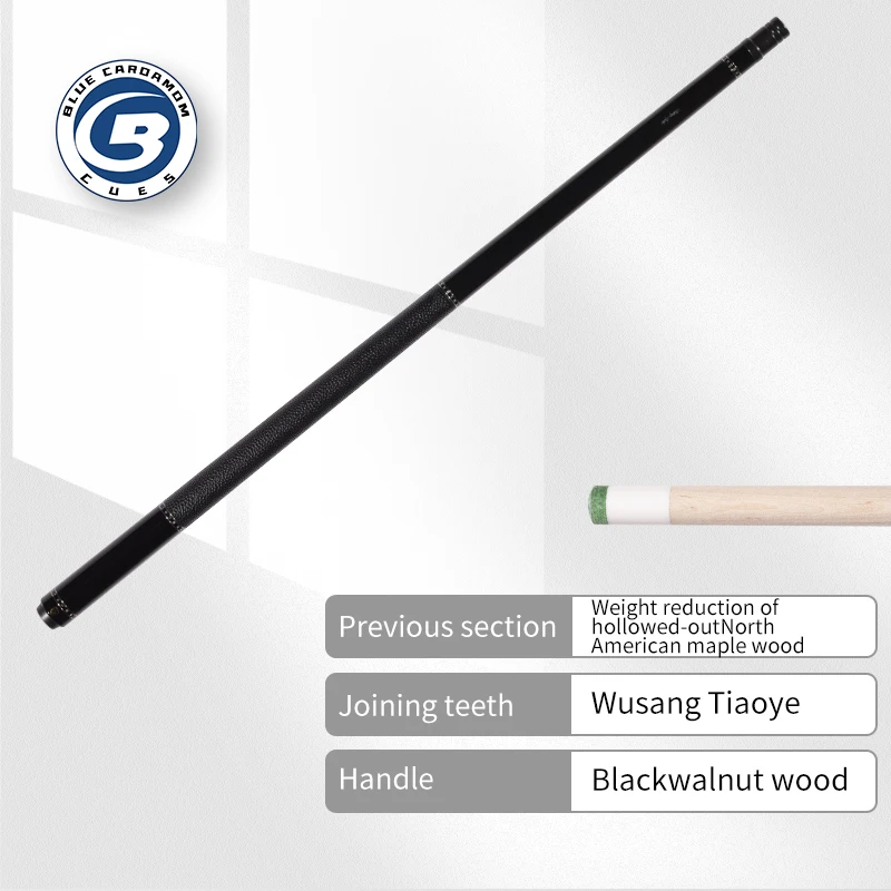 BLUE CARDAMOM Cue Stick Dreams Guards Ebony Maple Center Joint