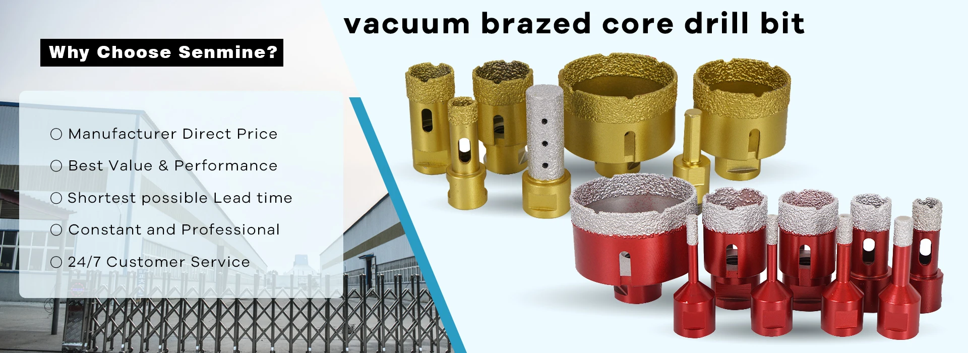 Diamond Cutting Coated Marble Granite Core Tile Drill Bits Tile Ceramic