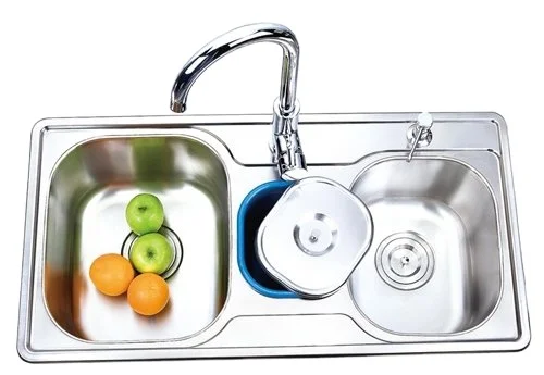 2022 Modern Stainless Steel Kitchen Vegetable Single Bowl Sink with Dustbin