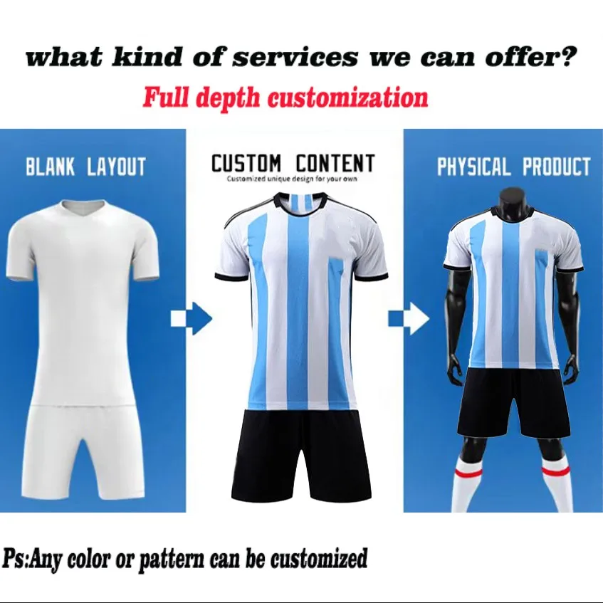 Wholesale World National Team Jersey Quality Blank Football T Shirt