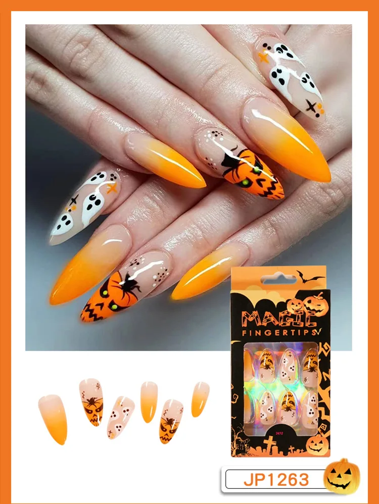 Uploaded By Find Images And Videos About Pink, Nails And Acrylics On We  Heart It The … In 2022 Acrylic Nails Coffin Short, Horror Nails, Halloween  Acrylic Nails | 24pcs Press On