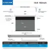 92 inch/16:9 Gray Crystal