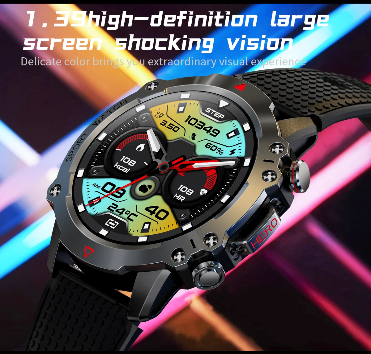 2023 Newest Men Smart Watch Kr10 Outdoor Touch Screen Sport Smartwatch ...