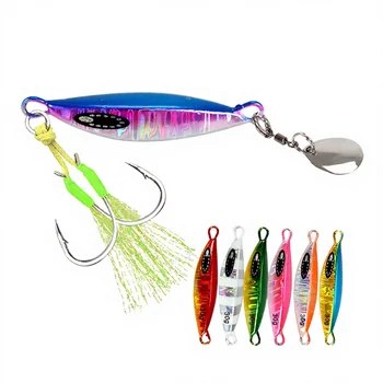 New Custom 60g Saltwater Lead Vertical Metal Jig Artificial Bait Fishing Jig Slow Pitch Jigging Lures for Salmon & Catfish – Metal Jig – view 5