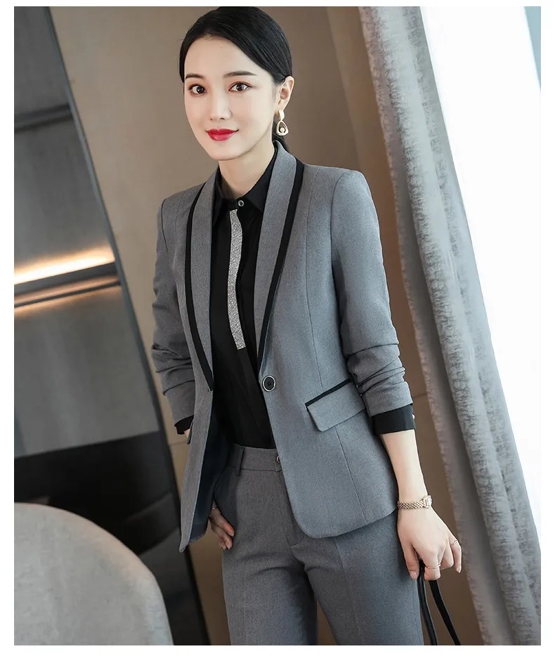 Wholesale 2 Piece Suits High Quality Business Women Pant Suit Fashion ...