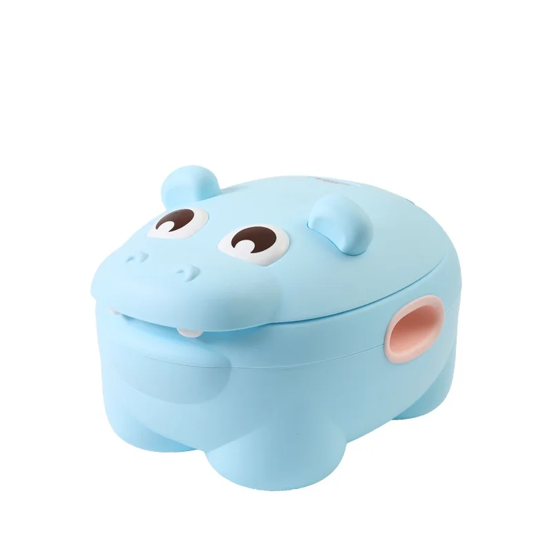 Functional High Quality Cheap Hippo Animal Kids Plastic Toilet Potty, Sissy Baby Toddler Travel Training Sitting Potty/