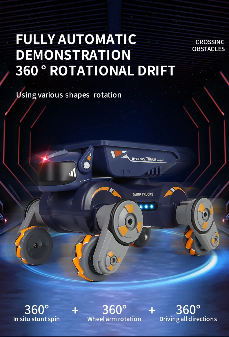 Toys Stunt Cars De Juguete Two-in-one Transport Goods and Fight Water Bombs Smart Dog Rc Robot Car