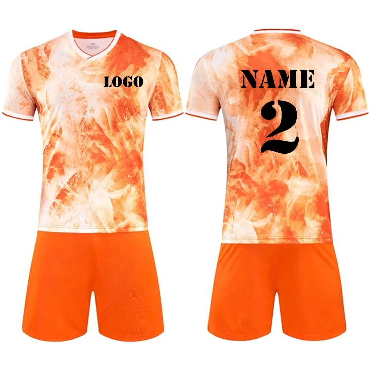orange jerseys soccer