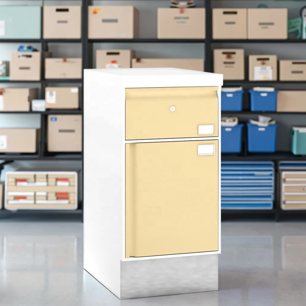Modern Compact Stainless Steel Single Drawer Hospital Clinic Base Cabinet 780mm Reinforced Corners Cable Management System 4