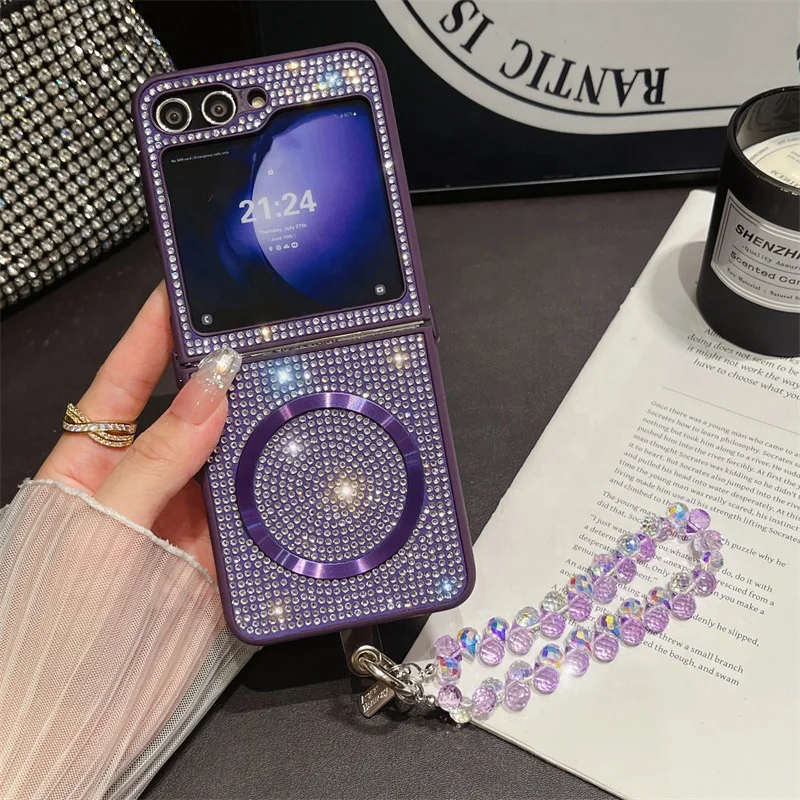 Fold Hard Pc Shockproof Protective Phone Case For Samsung Galaxy S24 S23 Ultra Plus Wholesale Bling Phones Cases