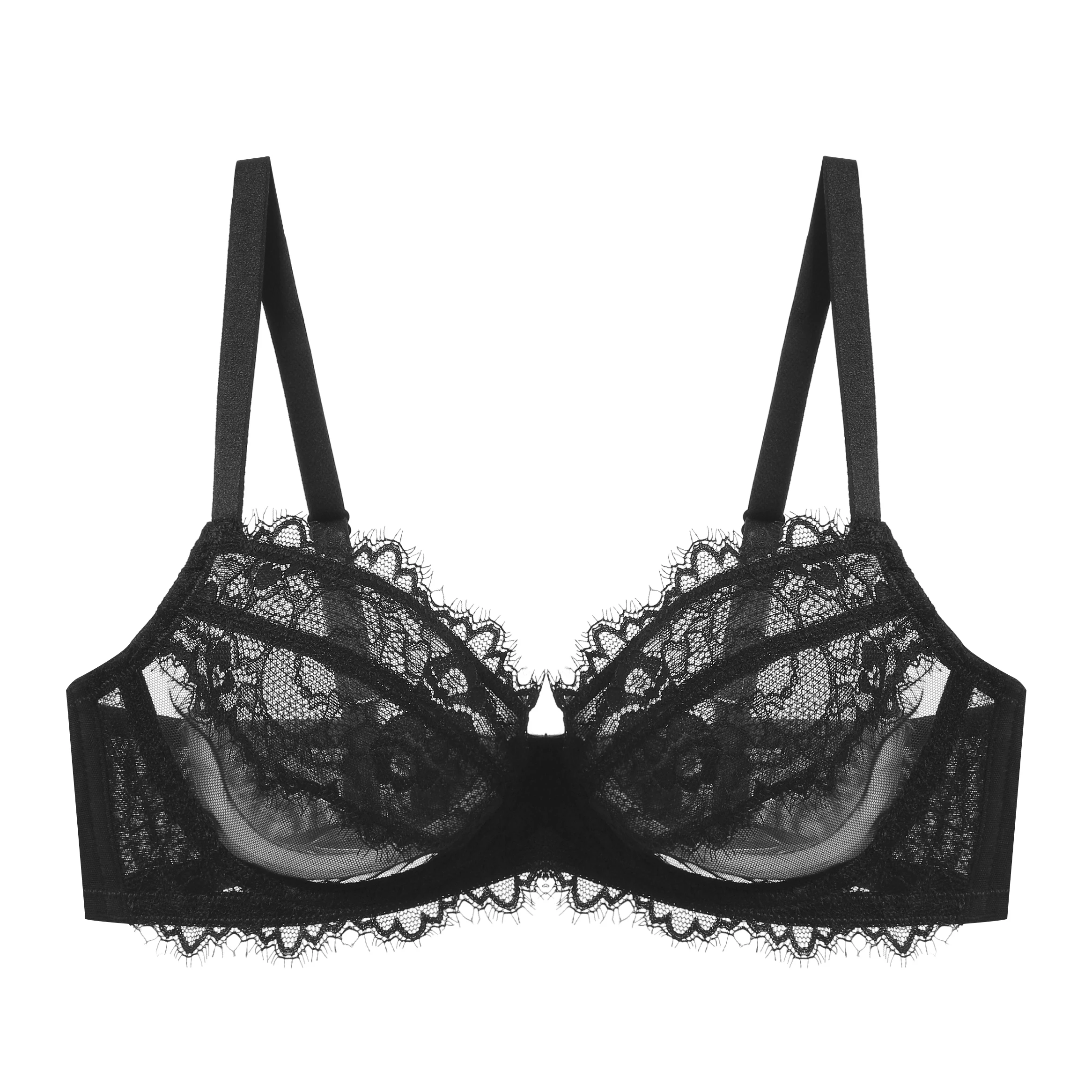 Sexy Floral Lace Comfortable Push Up Bra & Panty Set For Women's ...
