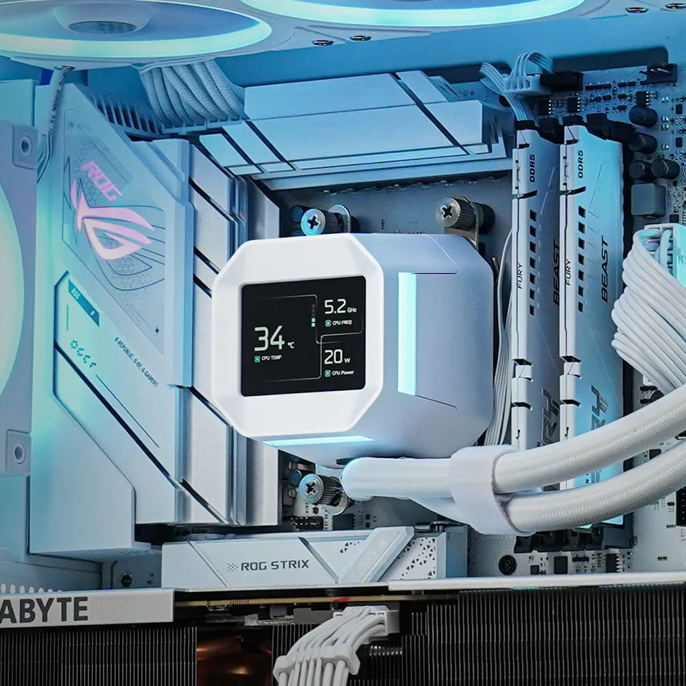 DeepCool LM360 White Water Cooled CPU Cooler - 360mm Liquid