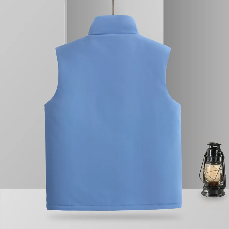 high quality oem custom logo winter sleeveless puffer vest polyester outerwear unisex winter vest